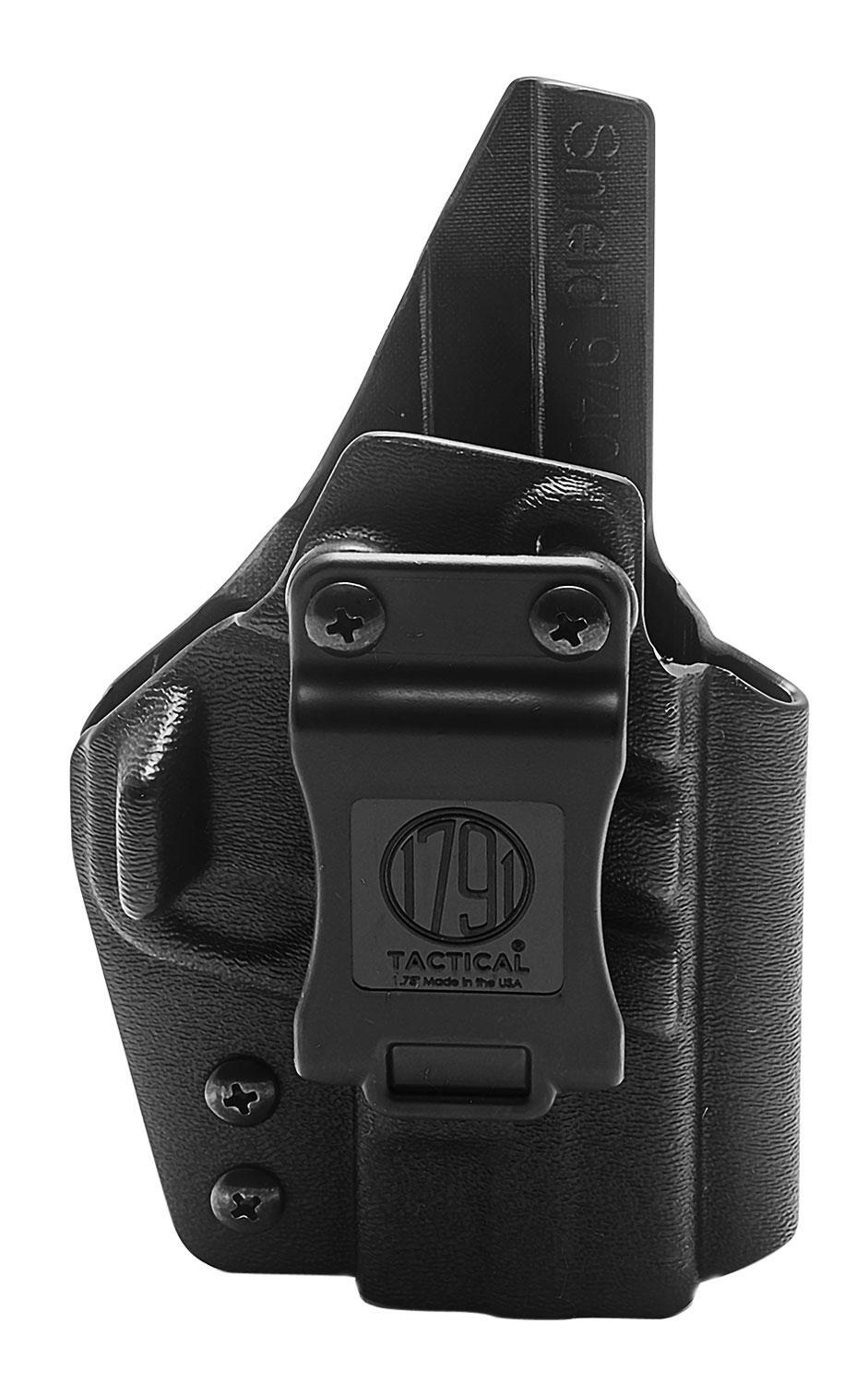 1791 Gunleather TACIWBSHIELDBLKR Tactical Kydex  IWB Black Kydex