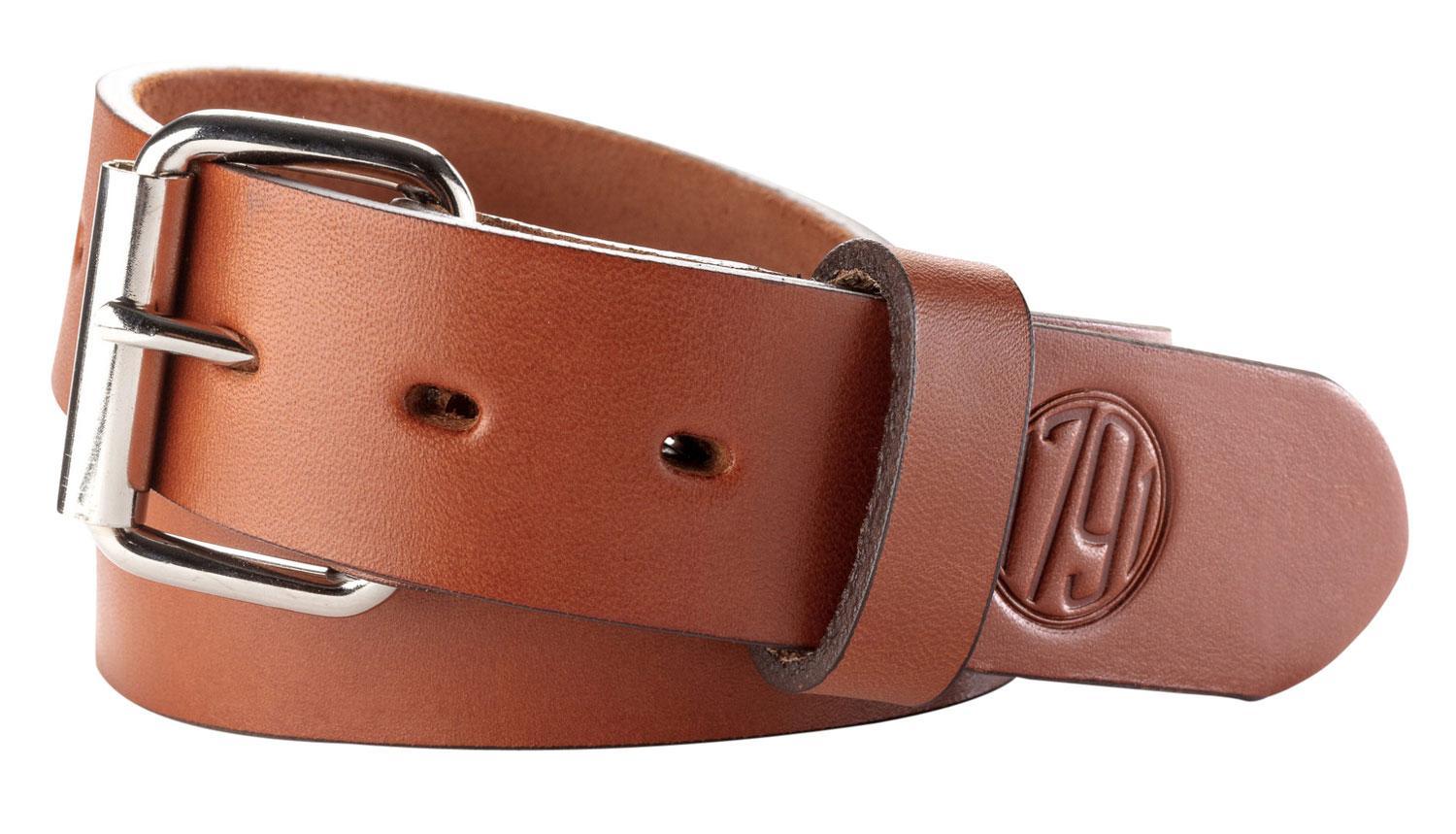 1791 Gunleather BLT014044CBRA 01  Gun Belt Classic Brown Leather