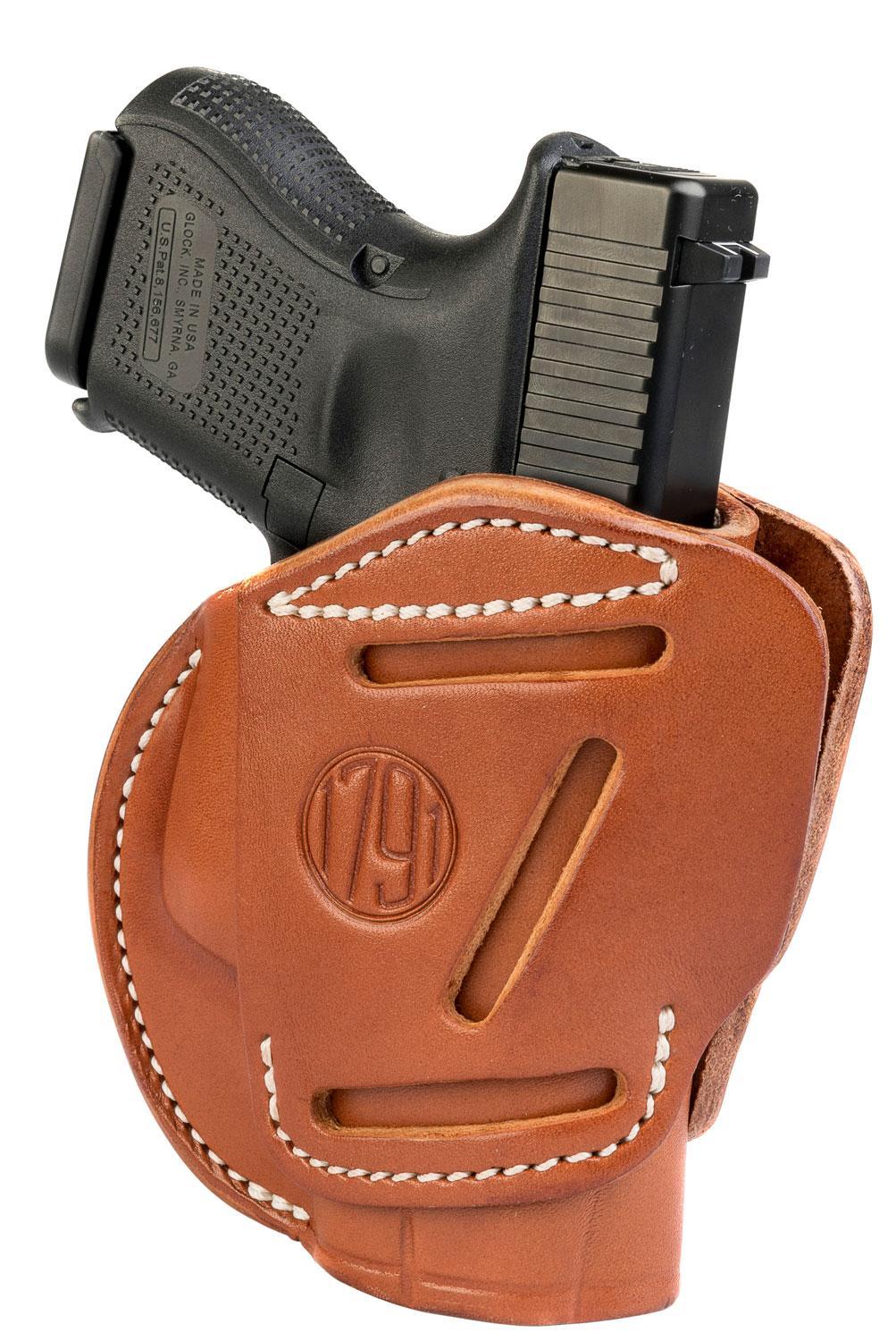 1791 Gunleather 3WH3CBRA 3-Way  IWB/OWB Size 03 Classic Brown Lea