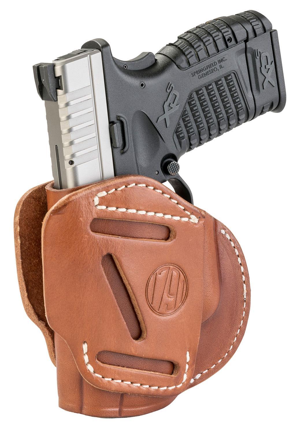 1791 Gunleather 3WH4CBRA 3-Way  IWB/OWB Size 04 Classic Brown Lea