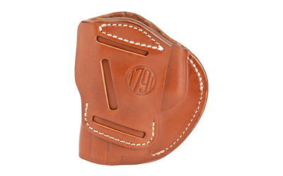 1791 Gunleather 4 Way Holster, Leather Belt Holster, Right Hand, Classic Brown, Fits Glock 17 19 22 23 & S&W MP9/MP40/MP45, Size 5 4WH-5-CBR-R