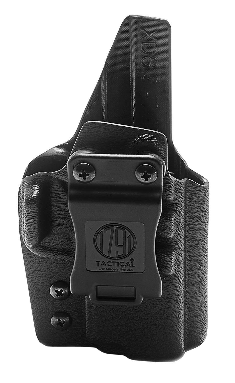 1791 Gunleather TACIWBXDSBLKR Tactical Kydex  IWB Black Kydex Bel