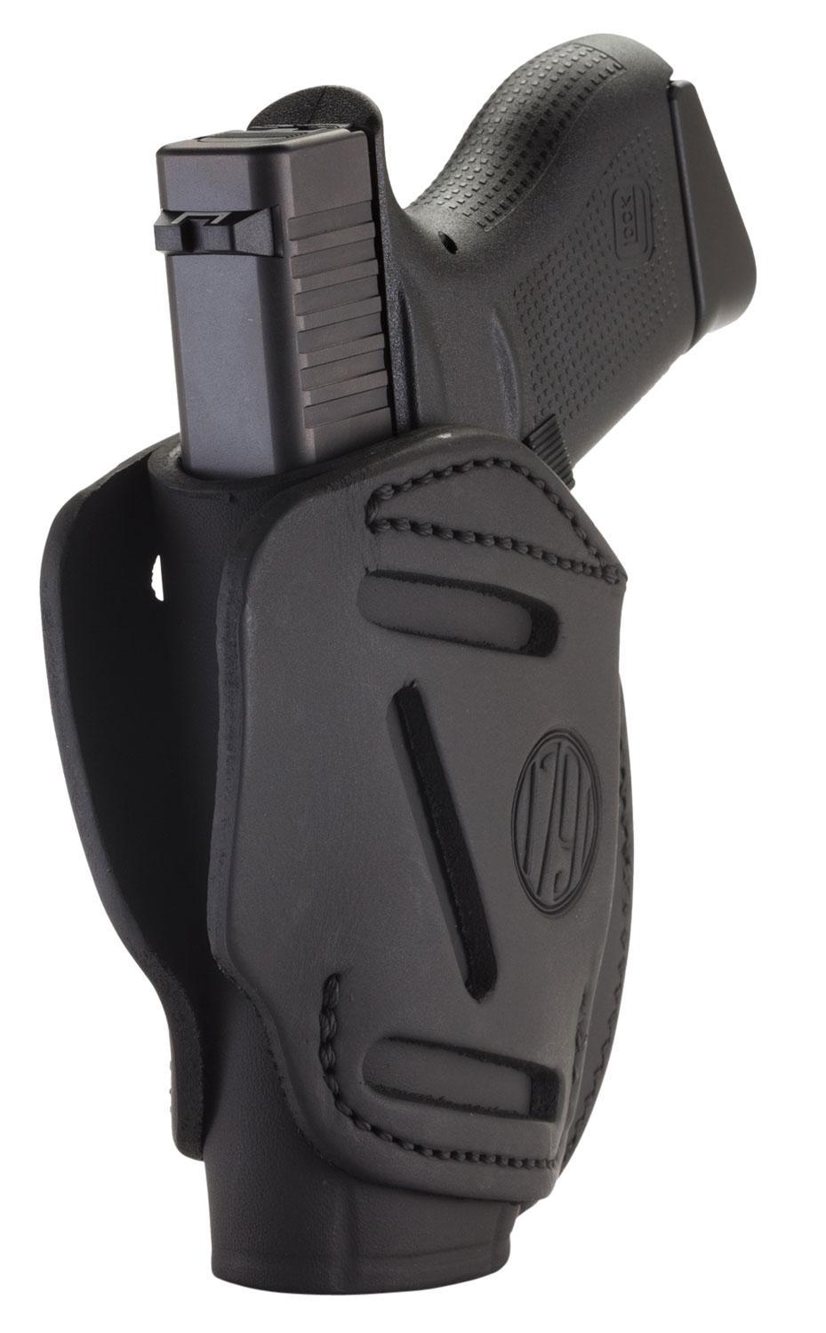 1791 Gunleather 3WH2SBLA 3-Way  IWB/OWB Size 02 Stealth Black Lea