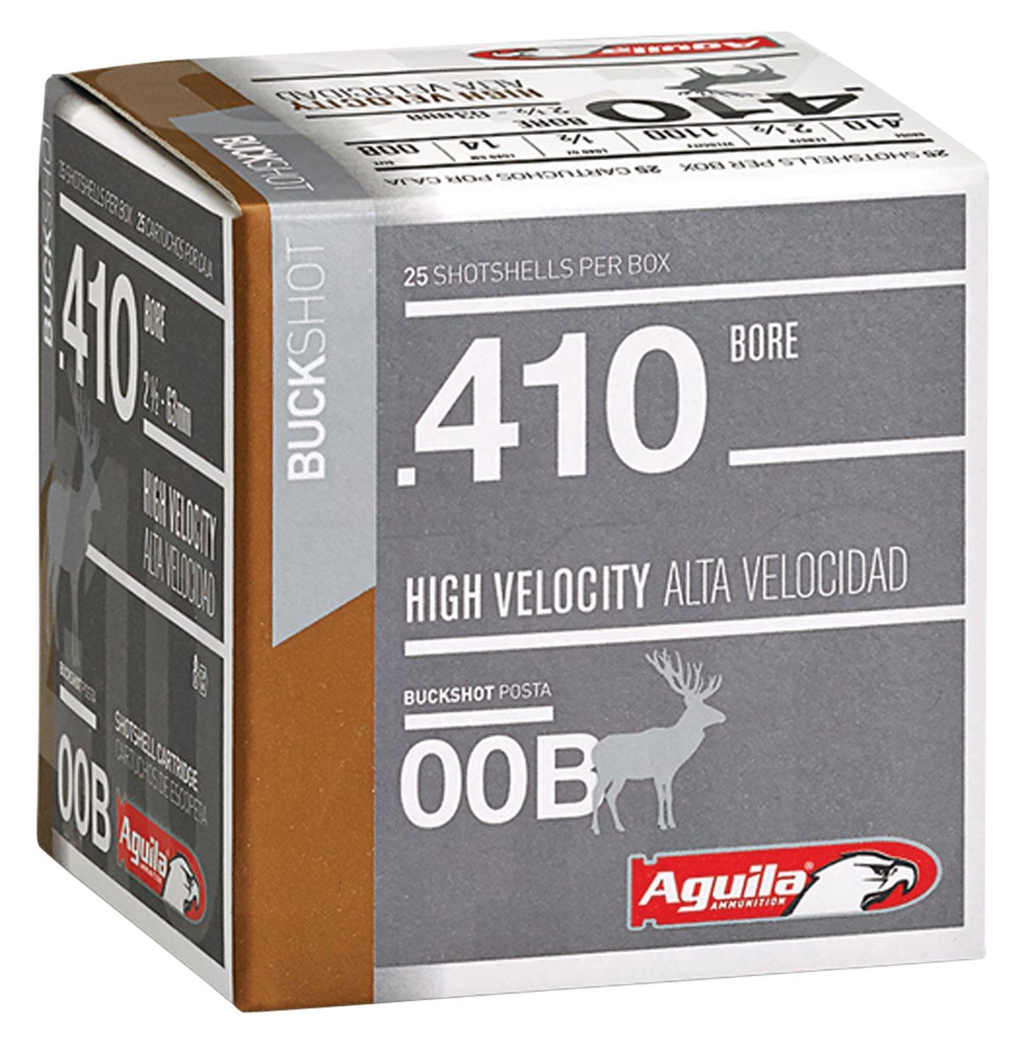 Aguila 1C4100BA Buckshot High Velocity 410 Gauge 2.50 1/2 oz 00 B