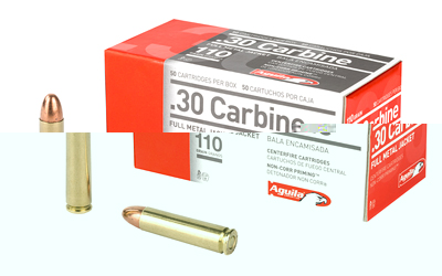 Aguila Ammunition 30 Carbine, 110 Grain, Full Metal Jacket, 50 Round Box 1E302110