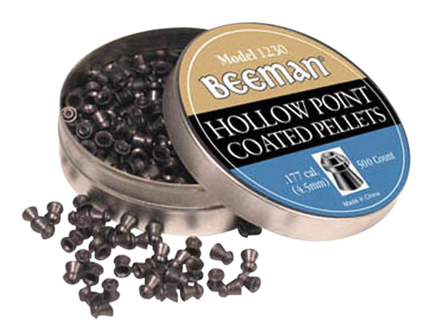 Beeman 1230 Coated  177 Hollow Point 500 Pellets Per Tin