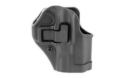 BLACKHAWK SERPA CQC Concealment Holster with Belt and Paddle Attachment, Fits S&W M&P Shield, Right Hand, Matte Black 410563BK-R