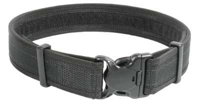 BLACKHAWK Reinforced 2 Duty Belt, with Hook & Loop, Large, Web Finish, Black 44B4LGBK