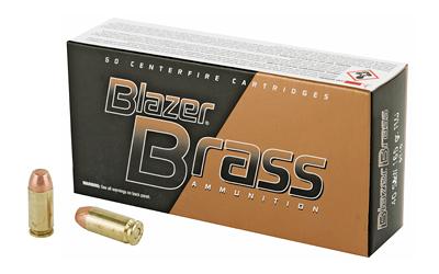 Blazer Ammunition Blazer Brass, 40 S&W, 165 Grain, Full Metal Jacket, 50 Round Box 5210