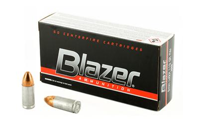 Blazer Ammunition Blazer, 9mm, 115 Grain, Full Metal Jacket, 50 Round Box 3509