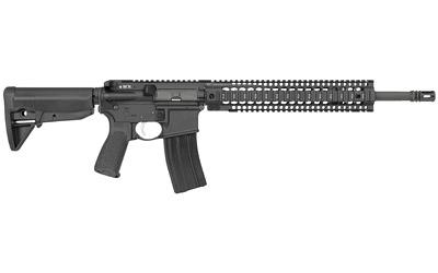 Bravo Company Model 0, Semi-automatic Rifle, 223 Remington/556NATO, 16 Barrel, 1:7 Twist, Mid-length Gas System, Anodized Finish, Black, BCM SOPMOD Stock, BCM Mod4 Charging Handle, Extractor Spring, BCM QRF 12 Picatinny Free Float Handguard, 30 Round