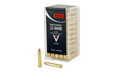 CCI Ammunition Maxi-Mag, 22WMR, 40 Grain, Total Metal Jacket, 50 Round Box 23