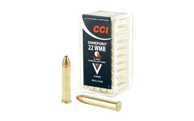 CCI Ammunition 22WMR, 40 Grain, GamePoint, 50 Round Box 22