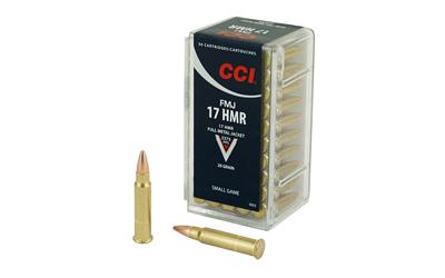 CCI Ammunition Hunting, 17HMR, 20 Grain, Full Metal Jacket, 50 Round Box 55