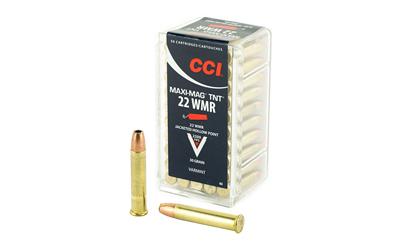 CCI Ammunition TNT, 22WMR, 30 Grain, Jacketed Hollow Point, 50 Round Box 63