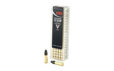 CCI Ammunition Subsonic, 22LR, 40 Grain, Lead Hollow Point, 100 Round Box 56