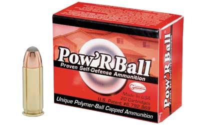 Corbon Ammo Pow'rBall, 38 Super Auto +P, 100 Grain, Polymer-Tipped, 20 Round Box PB38X100