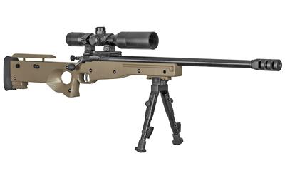 Keystone Sporting Arms Crickett Precision Rifle, Generation 2, Bolt Action Rifle, Single Shot, Compact, 22LR, 16.125 Barrel, Blued Finish, Flat Dark Earth Synthetic Stock, Includes Muzzle Brake, Bipod, 4X28 Combat Scope with Shade, Crickettinny Rail
