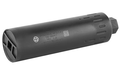 Gemtech TREK, Rifle Suppressor, 5.56MM, Weight 17.3oz, Threads 1/2x28, Diameter 1.5, Length 5.7 , Stainless Steel & Inconel, Black Finish 12110