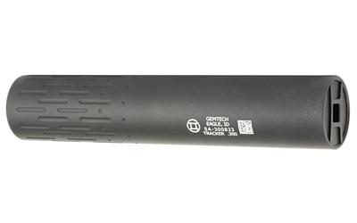 Gemtech TRACKER, Rifle Suppressor, .30 Cal Hunting Suppressor, Weight 11.3oz, Length 8, Diameter 1.5, Black Finish 12116