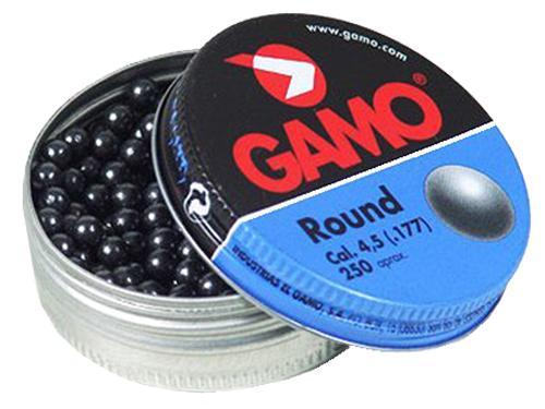 Gamo 632032454 Roundball  177 Lead 250 Per Tin