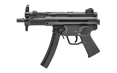 Heckler & Koch SP5K-PDW, Pistol, Semi-automatic, 9MM, 5.83 Barrel, Threaded Barrel, Steel, Matte Finish, Black, Polymer Pistol Grip, Iron Sights, Ambidextrous Safety, 30 Rounds, 2 Magazines, Ambidextrous 81000481