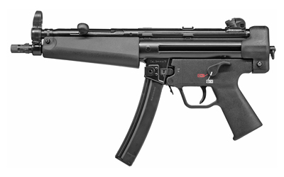 Heckler & Koch SP5, Pistol, Semi-automatic, 9MM, 8.9 Barrel, Threaded Barrel, Steel Receiver, Matte Finish, Black, Polymer Pistol Grip, Iron Sights, Ambidextrous Safety, 30 Rounds, 2 Magazines, Ambidextrous 81000477