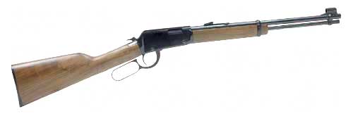 Henry Repeating Arms Lever Action, Compact Rifle, 22LR, 16.125 Barrel, Blue Finish, Walnut Stock, Adjustable Sights, 12 Round H001Y