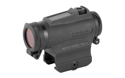 Holosun Technologies Micro Titanium Red Dot, Green Reticle, Three Different Reticles, Solar, QD Mount, Black HE515CT-GR