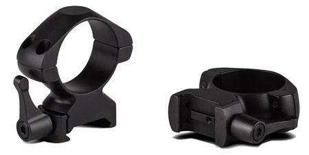 Konus 7406 Steel Rings  Matte Black 1 Quick Release High 0 MOA