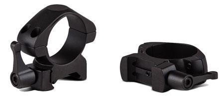 Konus 7407 Steel Rings  Matte Black 1 Quick Release Medium 0 MOA