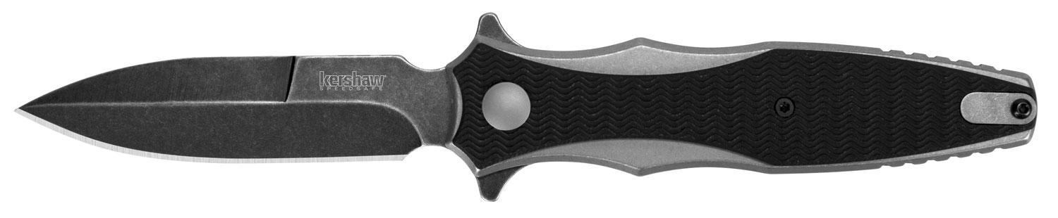 Kershaw 1559 Decimus  3.25 Folding Spear Point Plain Blackwash 8C