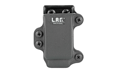 L.A.G. Tactical, Inc. Single Pistol Magazine Carrier, Fits Most Single Stack 9/40 Slim Magazines, Kydex, Black Finish 34001