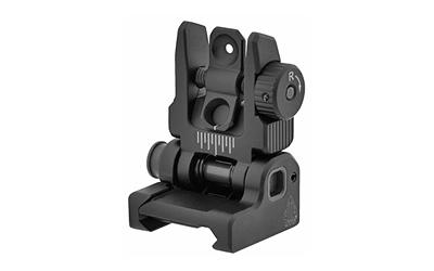 Leapers, Inc. - UTG Accu-Sync Spring-loaded AR15 Flip-up Rear Sight, Black MNT-957