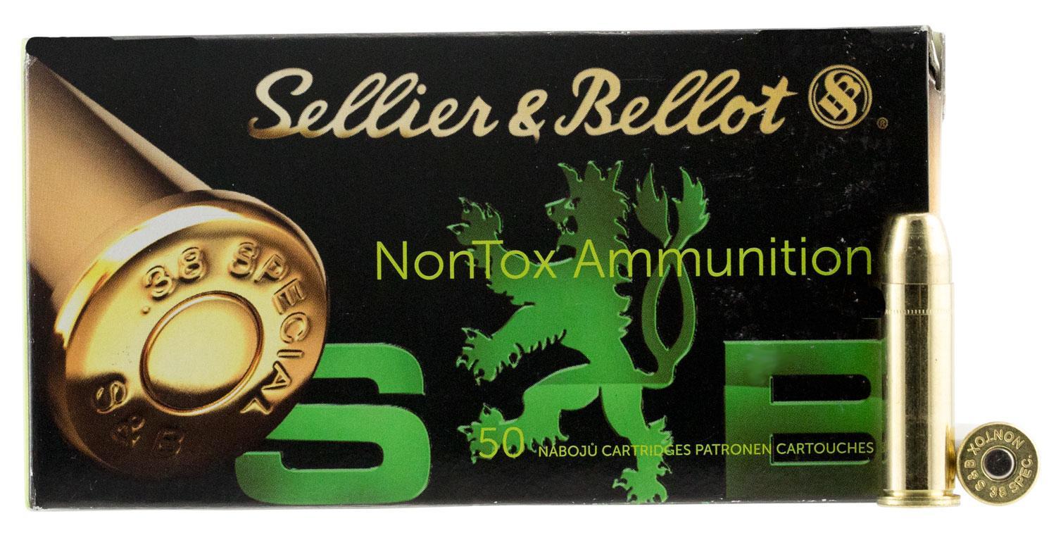 Sellier & Bellot SB38NT Handgun Non-Tox  38 Special 158 gr Total