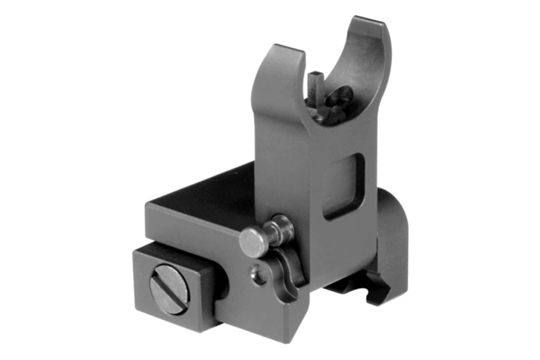 Aim Sports MT200 AR Low Profile Front Flip Up Sight  Black Anodiz