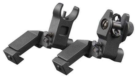 Aim Sports MT45FS 45 Degree Low Profile AR Flip Up Sights Aluminu