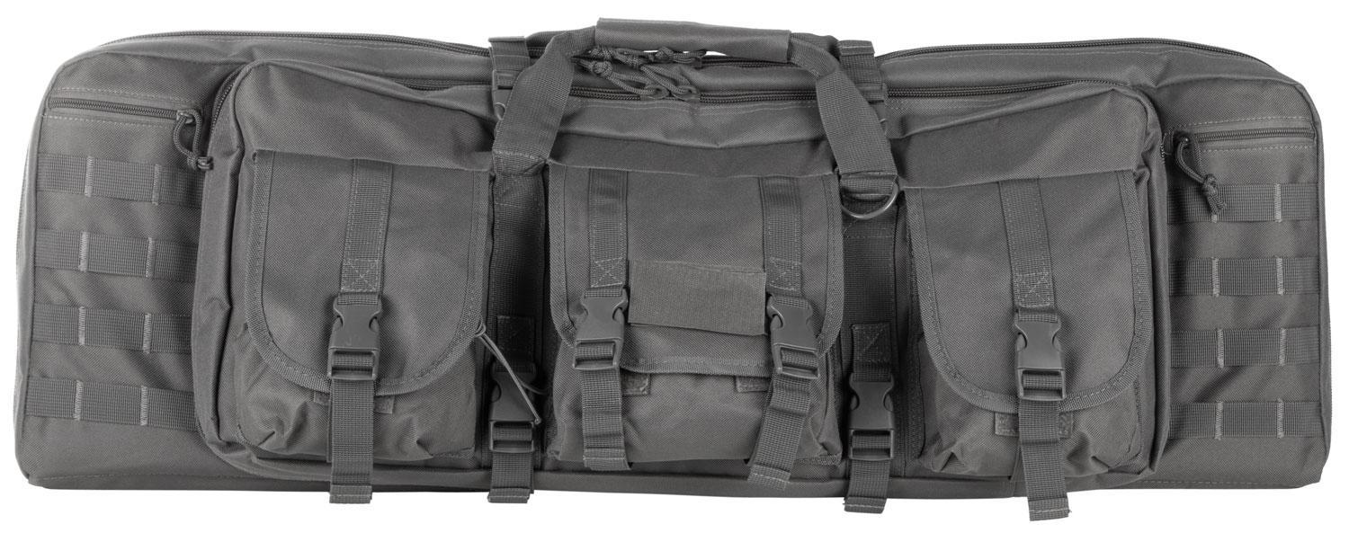 NcStar CVDC2946U42 VISM Double Carbine Case Urban Gray PVC Nylon