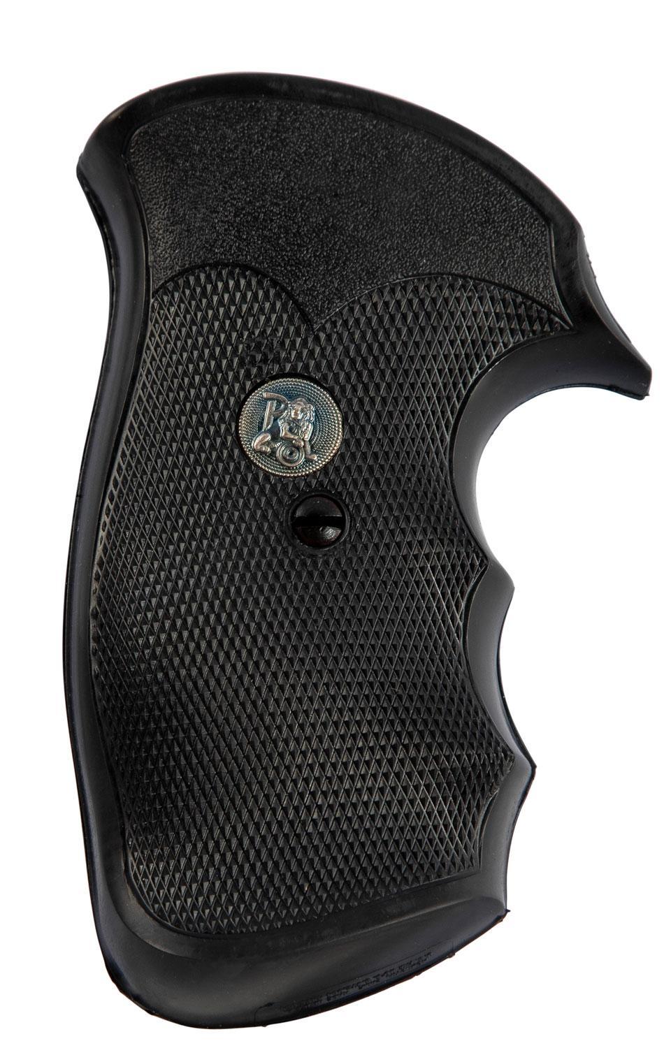 Pachmayr 05056 Decelerator Grip Checkered Black Rubber with Finge