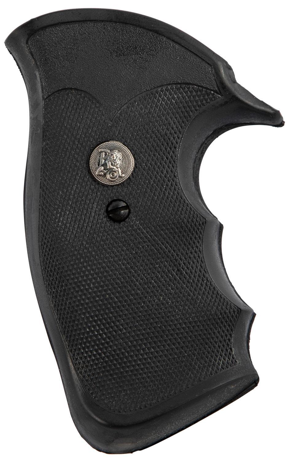 Pachmayr 05058 Decelerator Grip Checkered Black Rubber with Finge