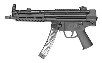 PTR Industries 9CT, Pistol, Semi-automatic, 9MM, 8.86 Barrel, 3 Lug/Threaded Barrel, Steel, Black, Polymer Pistol Grip, Welded Scope Mount, 30 Rounds, 2 Magazines, Aluminum M-LOK Handguard PTR601