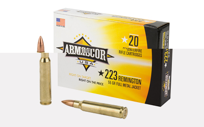 Armscor 223 Rem, 55 Grain, Full Metal Jacket, 20 Round Box FAC223-1N Armscor 223 Rem, 55 Grain, Full Metal Jacket, 20 Round Box FAC223-1N