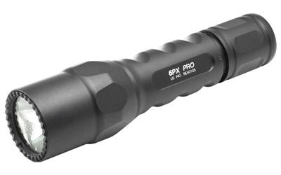 Surefire 6PX, Tactical Pro Flashlight, Dual-Output LED, 600 Lumens, Tactical Tailcap Switch, Black 6PX-D-BK