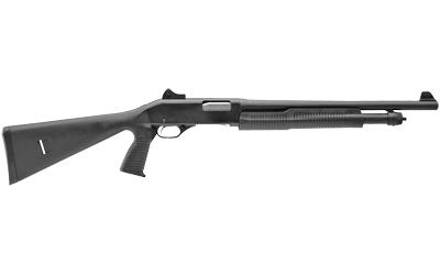 Stevens 320 Stevens, Pump Action Shotgun, 12 Gauge, 18.5 Barrel, 3 Chamber, Matte Finish, Black, Pistol Grip with Full Stock, Ghost Ring Sight, 5 Rounds, Right Hand 19495