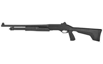 Stevens 320 Stevens, Pump Action Shotgun, 20 Gauge, 3 Chamber, 18.5 Barrel, Matte Finish, Black, Pistol Grip with Full Stock, Ghost Ring Sight, 5 Rounds, Right Hand 22439