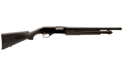 Stevens 320 Stevens, Pump Action Shotgun, 12 Gauge, 3 Chamber, 18.5 Barrel, Matte Finish, Black, Synthetic Stock, Bead Sight, 5 Rounds, Right Hand 19486 Stevens 320 Stevens, Pump Action Shotgun, 12 Gauge, 3 Chamber, 18.5 Barrel, Matte Finish, Black, Synthetic Stock, Bead Sight, 5 Rounds, Right Hand 19486