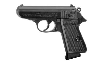 Walther PPK/S, Double Action/Single Action, Semi-automatic, Metal Frame Pistol, Compact, 22LR, 3.3 Barrel, Alloy, Black, Plastic Grips, Fixed Sights, 10 Rounds, 1 Magazine 5030300