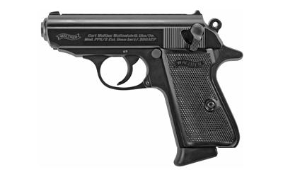 Walther PPK/S, Semi-automatic, Metal Frame Pistol, Compact, 380ACP, 3.3 Barrel, Steel, Black, Fixed Sights, 7 Rounds, 2 Magazines 4796006