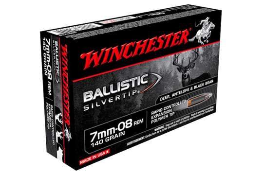 Winchester Ammo SBST708 Ballistic Silvertip  7mm-08 Rem 140 gr Ra