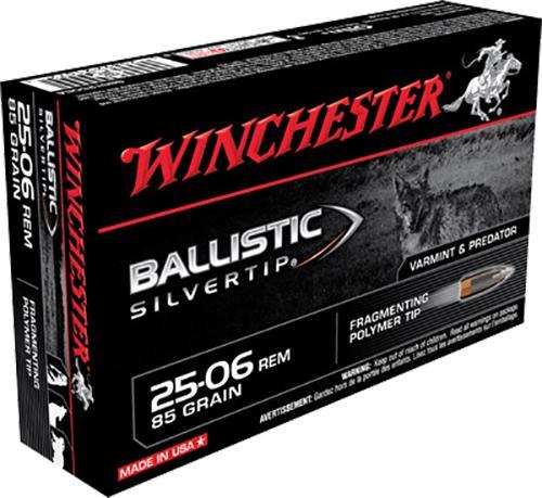 Winchester Ammo SBST2506A Ballistic Silvertip  25-06 Rem 85 gr Fr